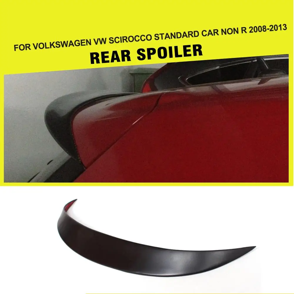 

Auto Car Rear roof lip Spoiler Window Wing For Volkswagen VW Scirocco 2008-2013 FRP Unpainted Matt Black Primer