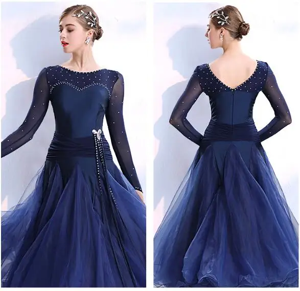Бальные стандартные платья, бальные платья, бальные женские платья для вальса, стандартные платья для танцев, женские костюмы 295