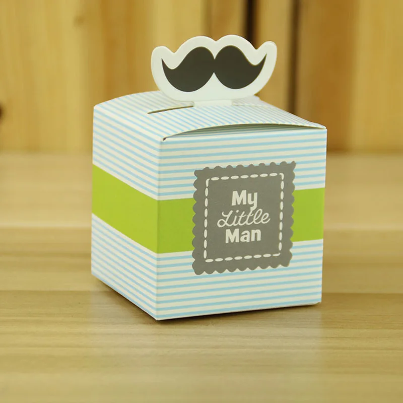 Конфетница с усами My Little Man милый галстук Подарочная коробка для конфет свадебные