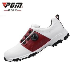 Новый стиль Pgm обувь для гольфа мужские кроссовки с пряжкой Нескользящая спортивная обувь нескользящие Шипы Кроссовки D0473