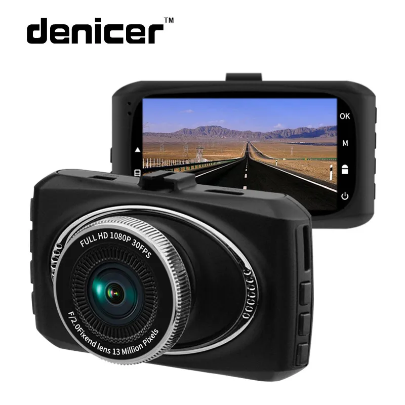 Denicer Видеорегистраторы для автомобилей Dashcam Full HD 1080p видео Регистраторы