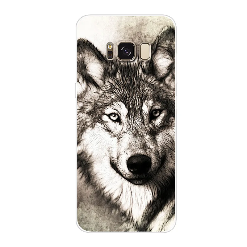 Soft Silicone TPU For Samsung Galaxy S8+ G9550 S8 plus Case Cover cartoon Painted Phone Back Protective Case S8plus G9550 shell