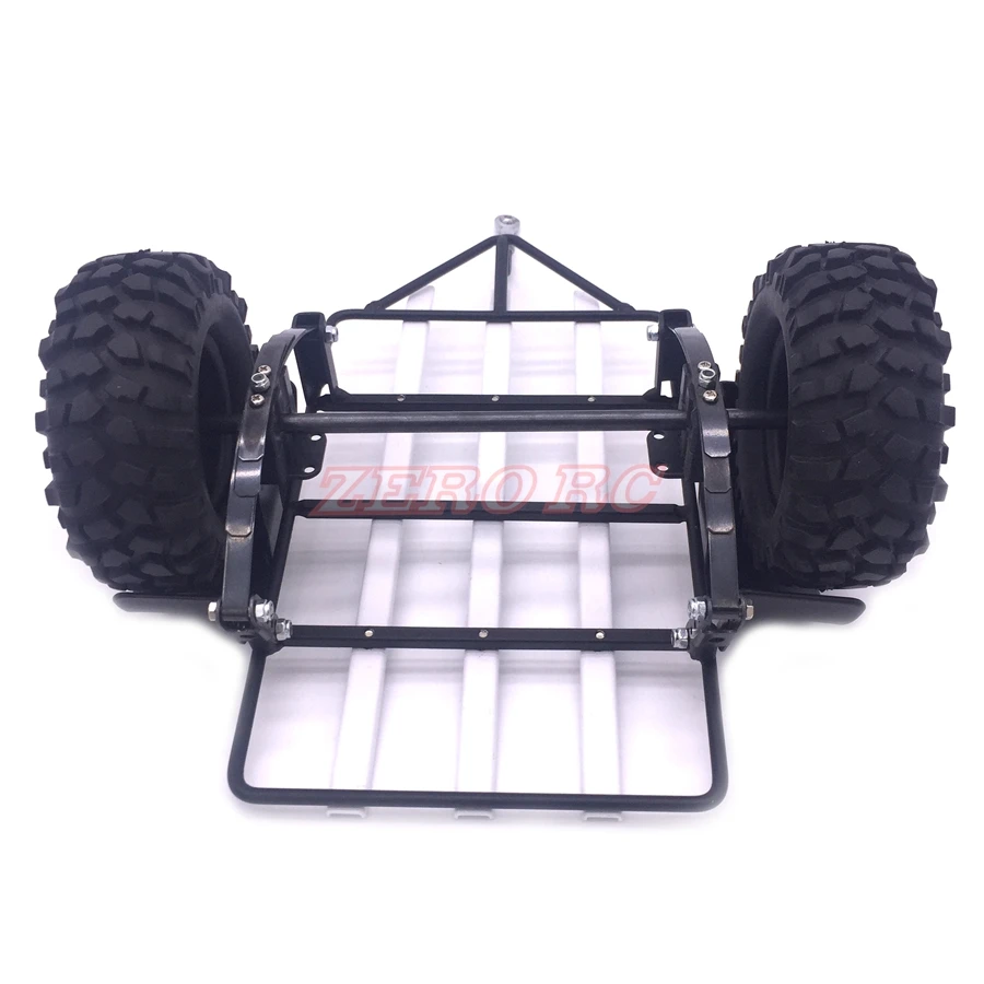 Rc 1/10 весы гусеничный металлический Трейлер с креплением для листовой рессорной