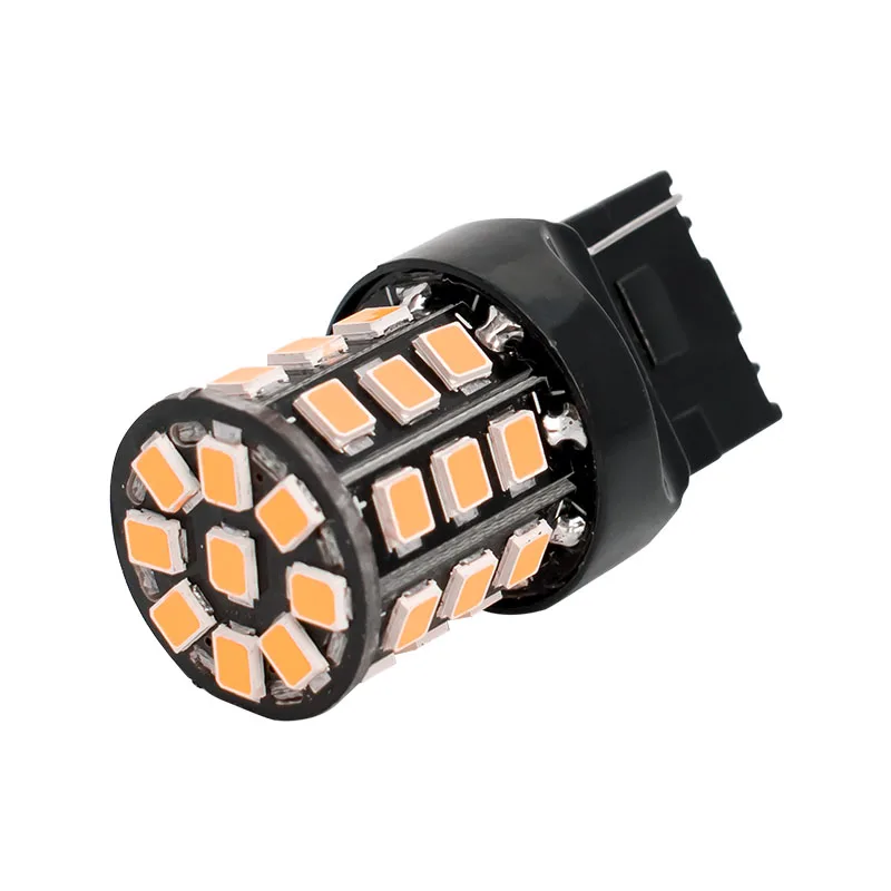 1 шт. W21W 7440 T20 Одиночная струна 33 SMD 2835 Светодиодный автомобильный парковочный светильник s задние лампы Автомобильный дневной ходовой светильник красный белый янтарный, оранжевый