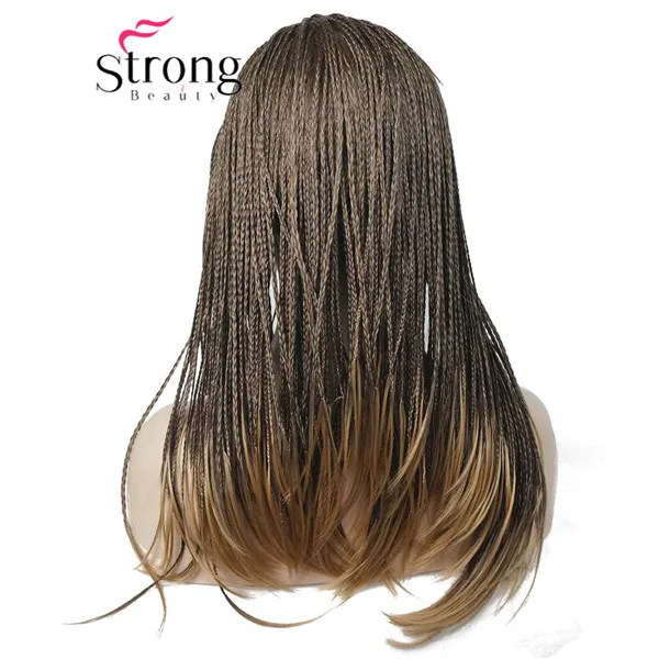 6T24B StrongBeauty, длинный блонд, Плетеный, 3/4, оголовье, полный синтетический парик, коробка, косы, парик, покрытие, парики, цвет на выбор - Цвет: 6T24B