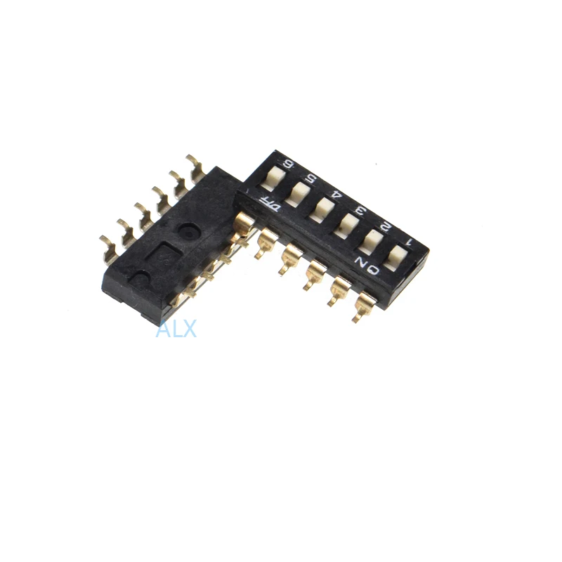 10 шт. 6 p позиционный переключатель SMD двухрядный контактный шаг 2 54 мм