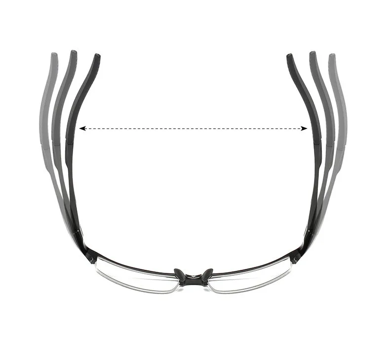 

KESMALL Anti Blue Prescription Glasses Men Half Rim Casual Computer Eyeglasses Fashion Optical Reading Myopia Glasses YJ1123P