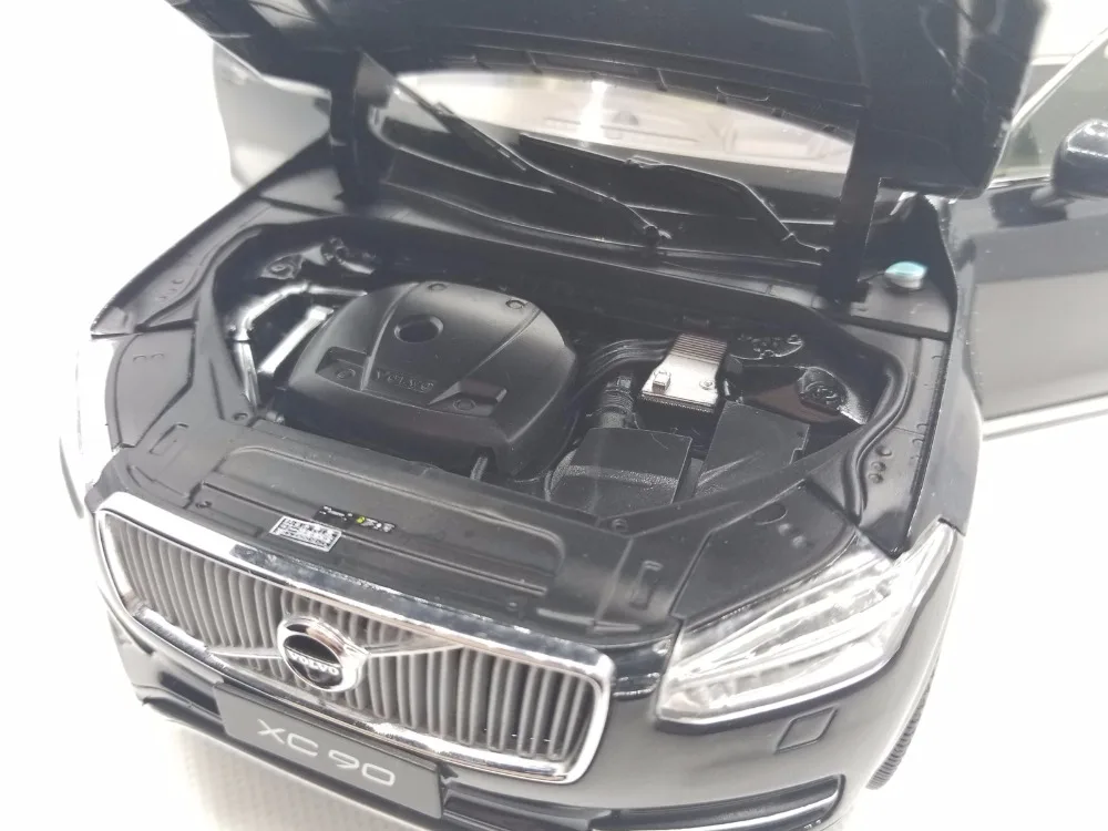 1:18 литья под давлением модель для Volvo XC90 черный Внедорожник сплав игрушечный автомобиль миниатюрная коллекция подарки XC 90