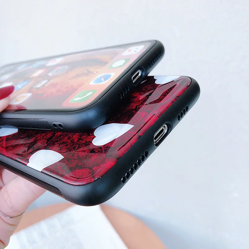 Для iphone 6 S 7 8 Plus чехол с волнистой точкой Геометрическая простая Переливающаяся в