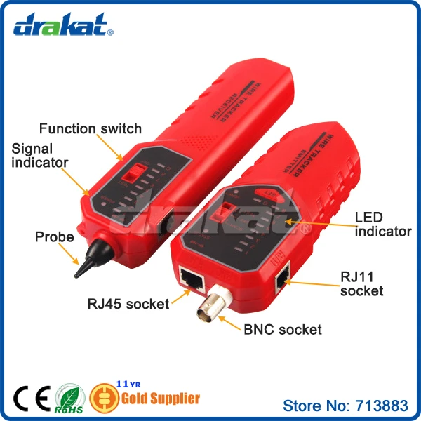 Чувствительный проводной трекер для RJ11 RJ45 BNC кабелей|wire tracker|cable trackerrj45 tracker |