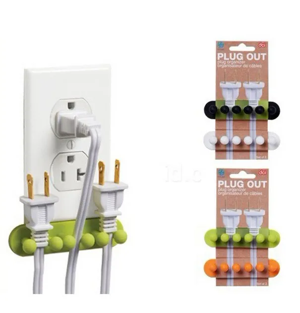 2Pcs/Lot Cable Winder For Office Computer Mouse USB Organizer Management Wire Storage Desktop plugs Cord Holder | Электроника