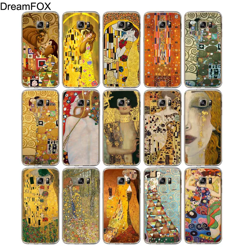 DREAMFOX M152 Kiss By Gustav Klimt Мягкий силиконовый чехол из ТПУ для Samsung Galaxy S5 S6 S7 S8 S9 S10 5G S10E Lite