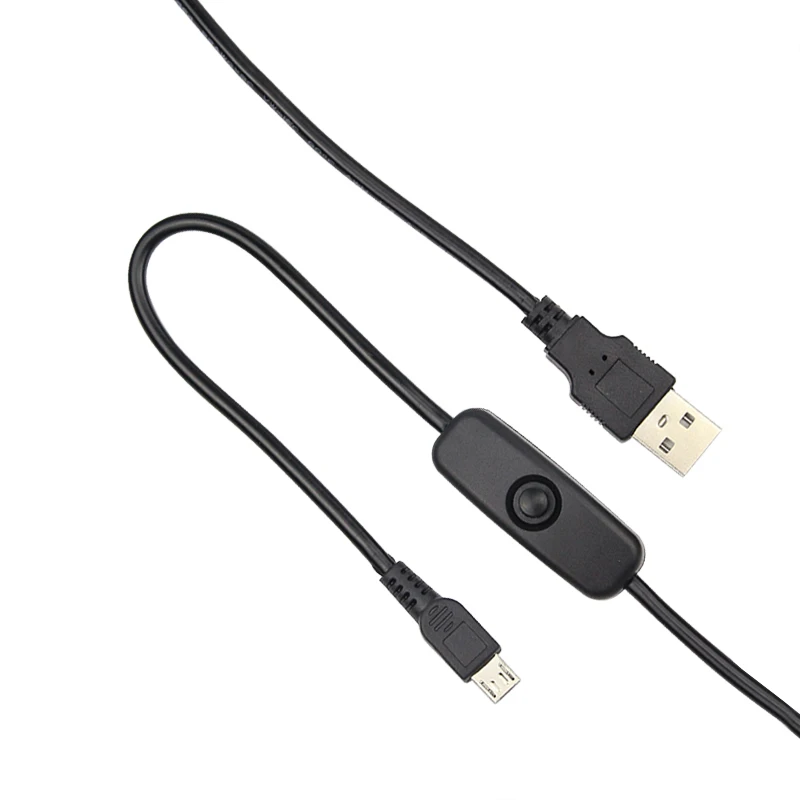 1 м USB кабель питания с кнопкой вкл/выкл силовыми кабелями к Micro порт зарядный для