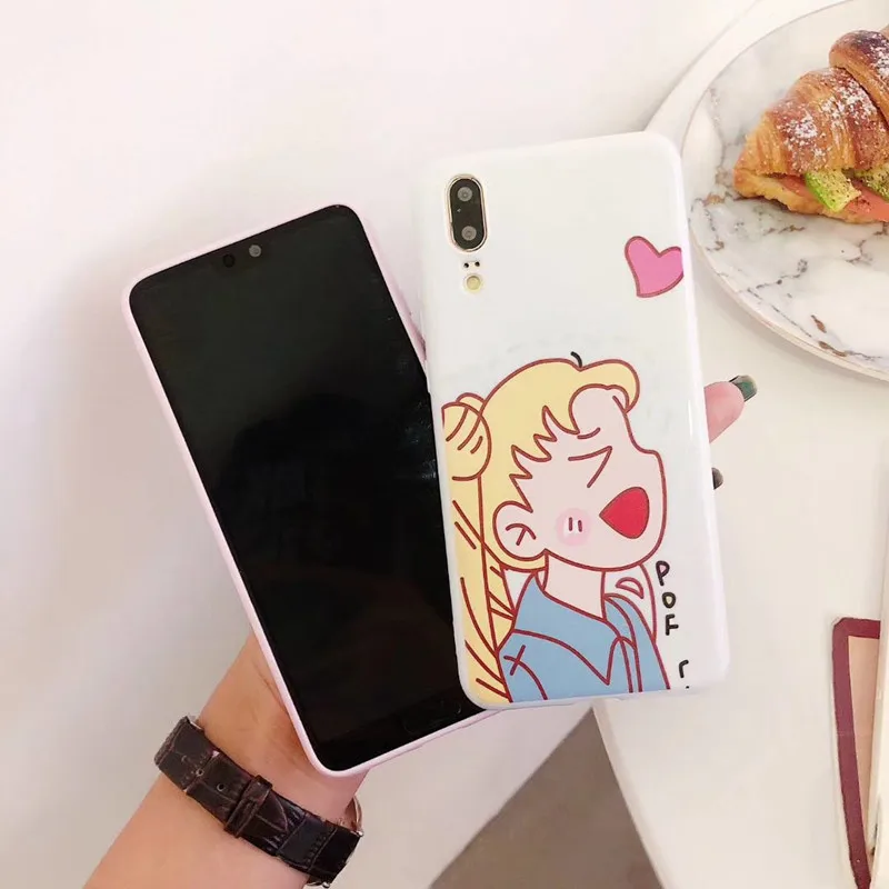 Япония Корейская кавайная морская Луна мягкий чехол для телефона iphone 6 6s 7 8 plus X XR XS
