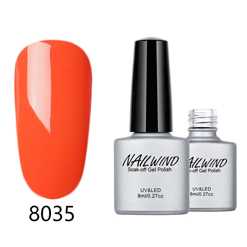 8035 NAILWIND, 8 мл, чистый, 8031-8060 цветов, Гель-лак для ногтей, замачиваемый, УФ светодиодный, стойкий лак для ногтей, грунтовка, Гель-лак для ногтей - Цвет: 8035