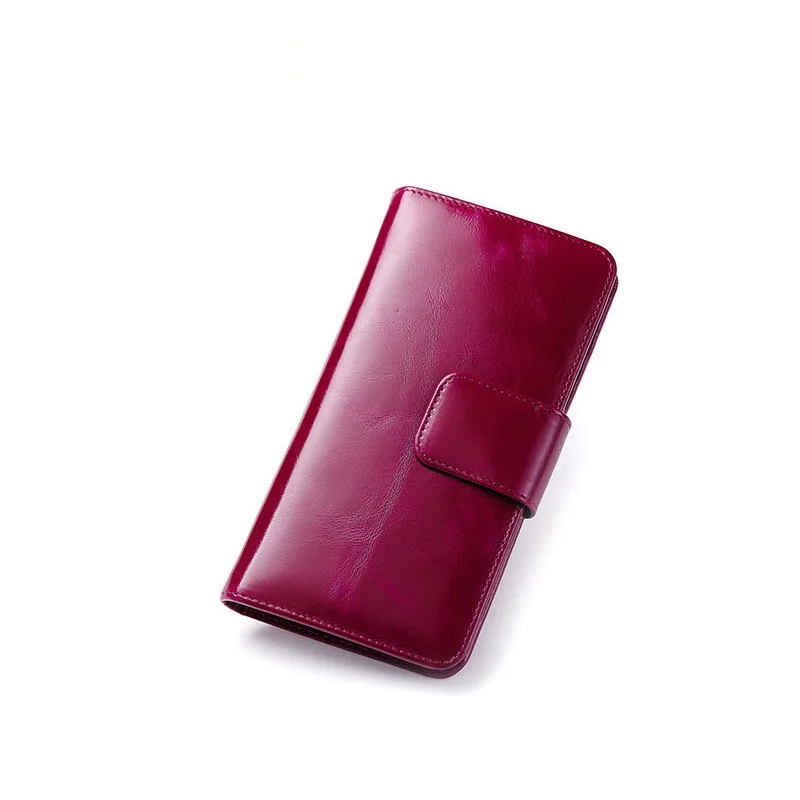 fashion women wallet genuine leather oil wax purse men evening bag vintage new design colors | Багаж и сумки