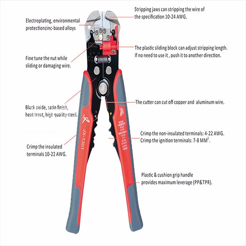 Automatic Multifunctional Crimper Cable Cutter Wire Stripper Stripping Tools Crimping Pliers Terminal Hand | Инструменты