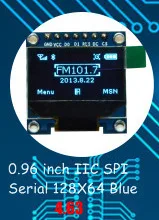 0,9" 0,91 дюймов синий OLED дисплей модуль OLED экран Плата 128x32 SSD1306