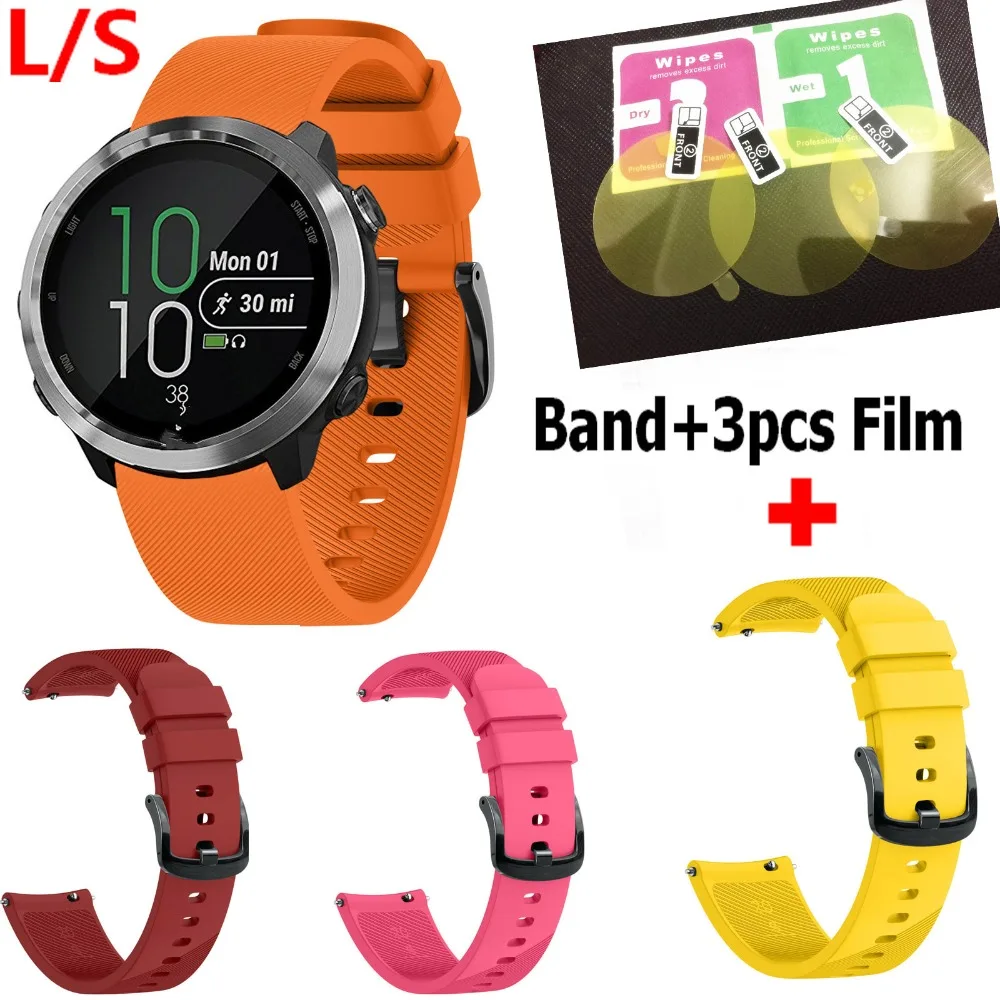 COMLYO 3 шт. пленка для Garmin vivoactive vivoactive3/HR/музыкальный ремешок силиконовые ремешки