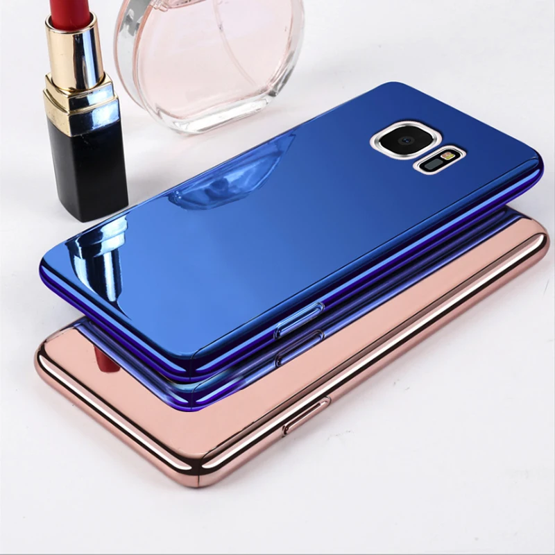Чехол KaiNuEn для samsung galaxy S7 Edge s 7 S7edge с зеркальным покрытием, Роскошный 360, защита от падения