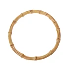 1 x круглая модная бамбуковая ручка для Сумочка ручной работы DIY сумки аксессуары