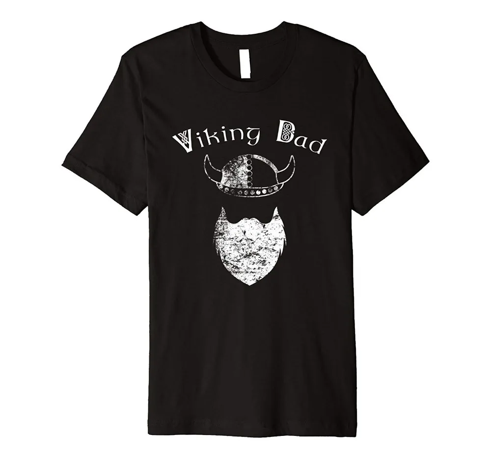 

Men Viking Dad With Beard And Viking Hat 2019 Summer Men Short-Sleeved Men Short Sleeve Fitness Clothing O-Neck Top Tee