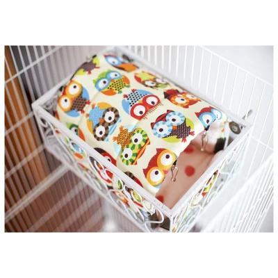Bed and hammock nest Chinchilla squirrel Dutch pig small pet fixed anti-bite iron bed summer cool autumn and winter warm - Цвет: Bed and hammock nest