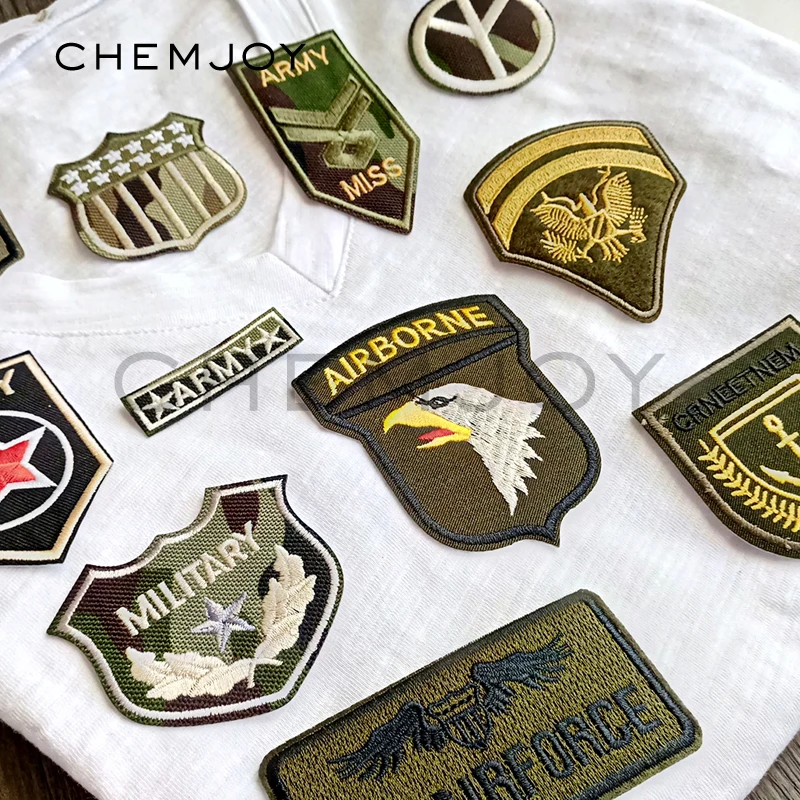 Вышивка железа на Военный Патч Для рюкзак для одежды тактические заплатки военные значки теплопередача одежды DIY украшения