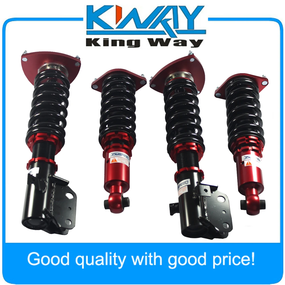 Полный Coilover Распорки амортизаторы подвески комплект красного цвета подходит для Subaru Impreza 2008-2013