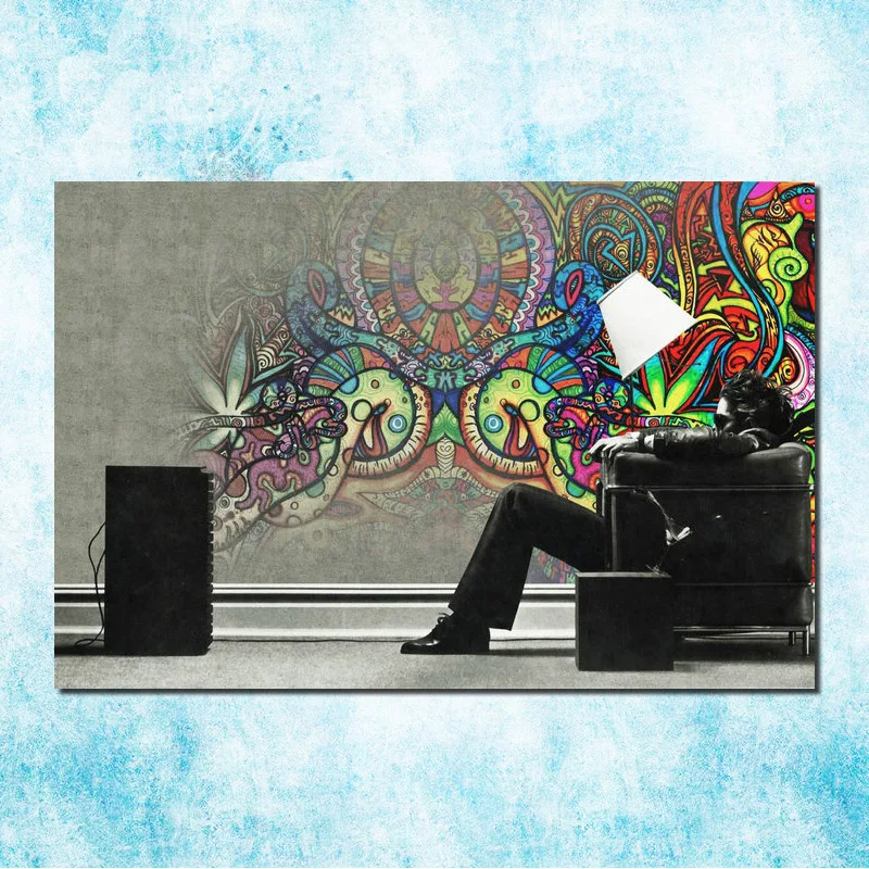 Алекс серый психоделический трип Книги по искусству шелк Холст печати плакатов