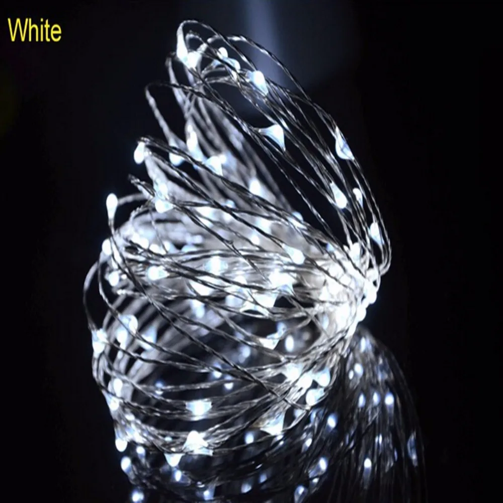 5 м медный провод светодиодный звездный свет свадебный Хрустальный