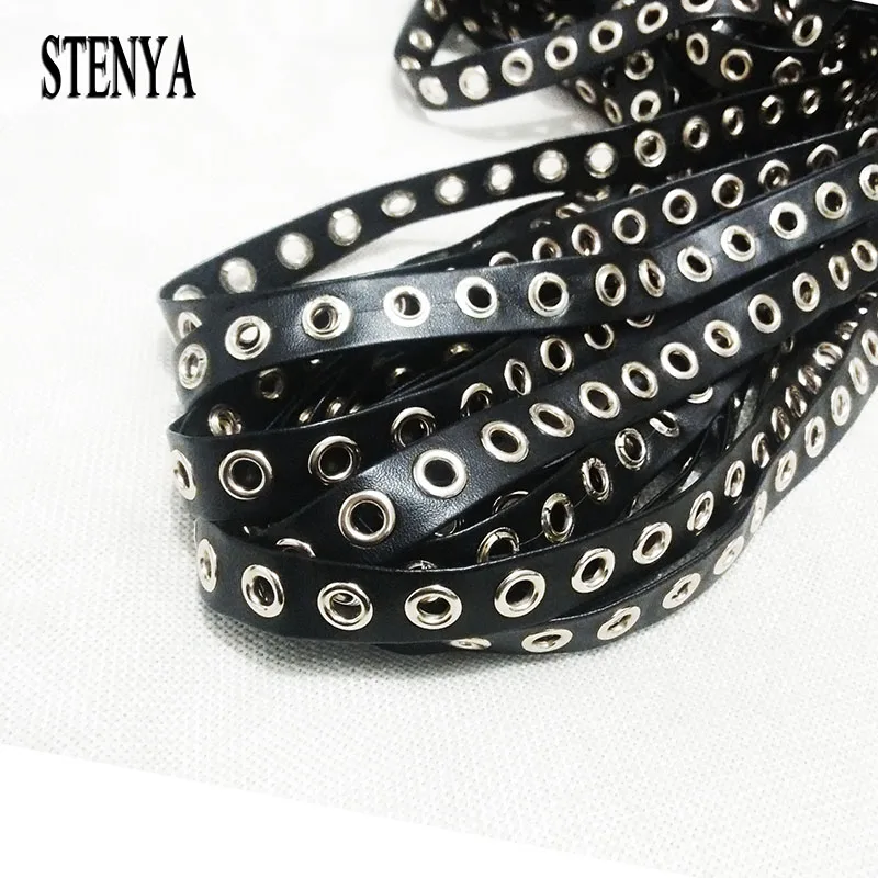 Панк плоский искусственный замшевый кожаный шнур длинный чокер цепочка на шею Веревка Золото KC запонка заклепка браслет ткань синтетика, ювелирные изделия результаты
