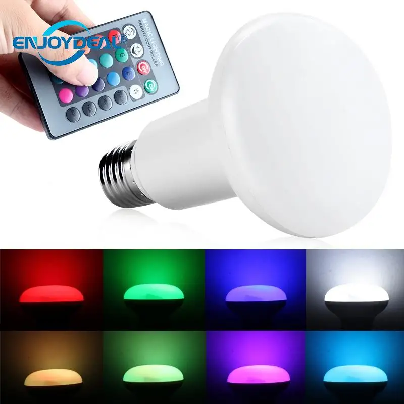 

Brand New 220V 3W E27 LED Mushroom Bulb Light Mini RGB Lamp W/ 24 Keys Remote Control Low Price Selling
