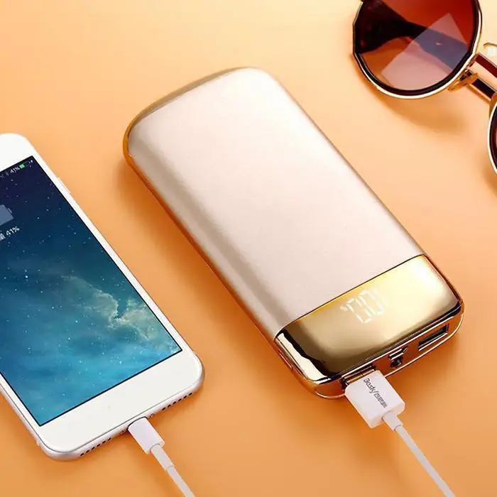 10000 мАч цифровой дисплей power Bank Внешняя батарея PoverBank USB bank портативное зарядное