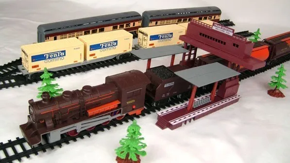 Бесплатная доставка! Длинные паровоз 9 4 метров рельсы для поезда игрушечная