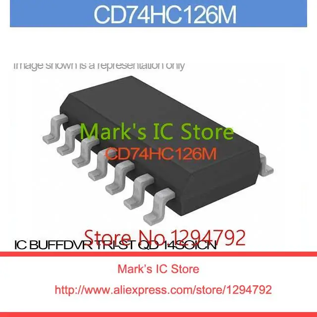 Cd74hc126m IC BUFFDVR tri rail QD 14 SOICN CD74HC12 74HC1 CD74HC 74HC12 CD74H 74HC126|ic rgb led strip|ic transceiveric lcd |