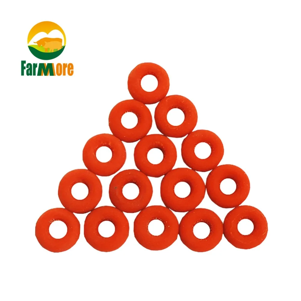 50 шт. резиновое кольцо для обрезки свиньи крупного рогатого скота овечьего