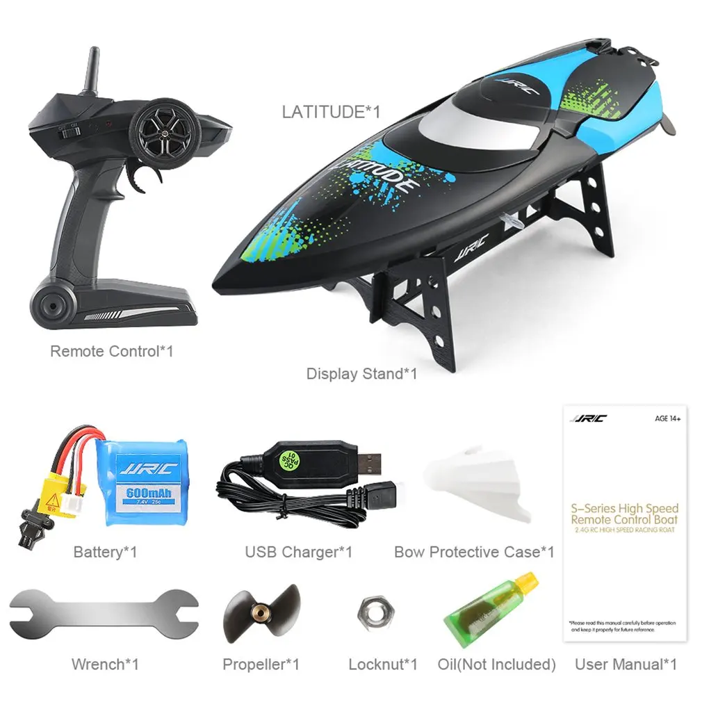 JJRC S3 2 4 ГГц канала высокоскоростная гоночная лодка матовый мини скоростной катер