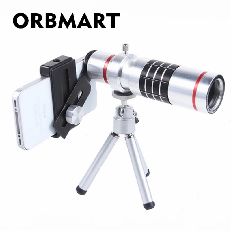 Пластиковый универсальный телескоп с зажимом ORBMART 16X телефото мини штативом для