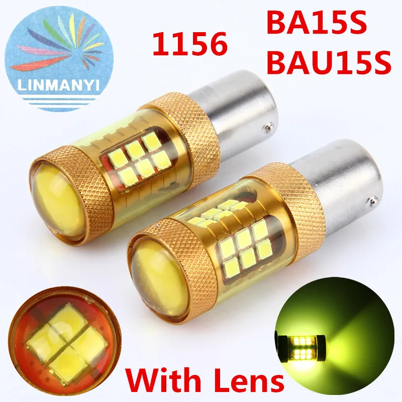 2 шт. Высокая мощность P21W 28SMD 900LM 3030 чипы 1156 28W BAU15S BA15S 4300K задние фонари дневные