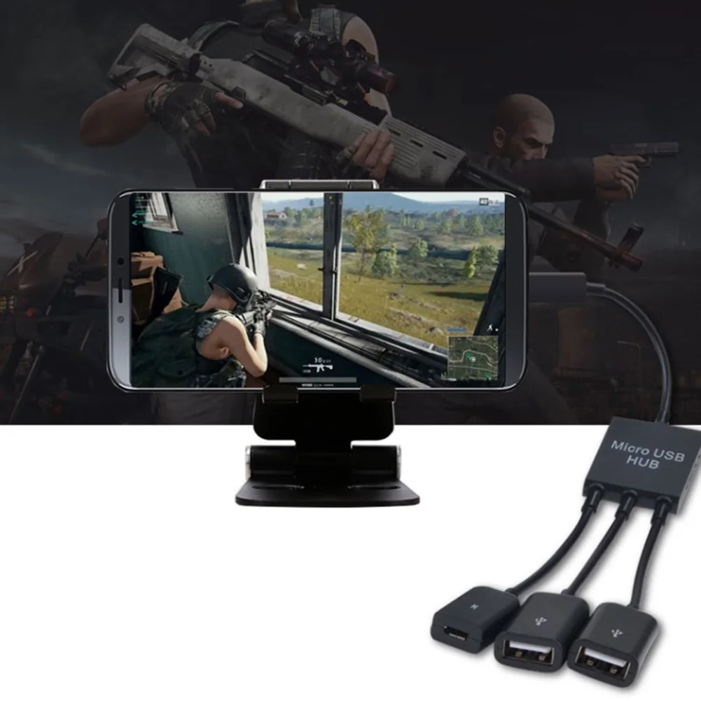 Новинка Лидер продаж 3 в 1 микро USB зарядка OTG концентратор кабель адаптер