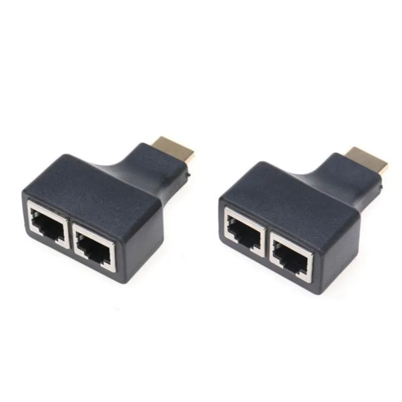 Factory price HDMI Over RJ45 CAT5e CAT6 UTP LAN Ethernet Balun Extender Repeater - 1080p 3D HD AU4 | Компьютеры и офис