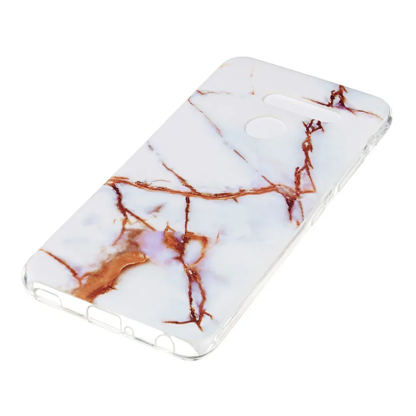 HEMASOLY Case For LG G8 Silicone Luxury Marble Pattern Soft TPU Back Cover |