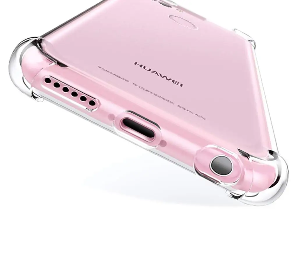 Dirt Resistant Case For Huawei Nova 2 Plus BAC-AL00 Anti Skid Soft TPU Rubber Shock Absorption Transparent Gel Bumper |