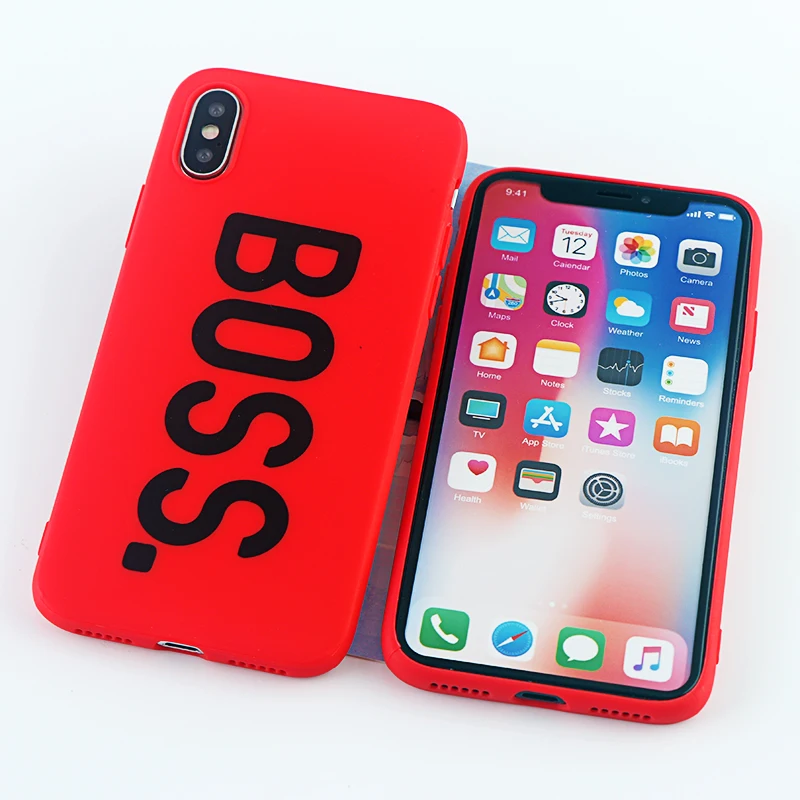 Пара чехлов для телефонов IPhone X XS MAX XR 6 S 7 8 Plus Модный чехол мягкий силиконовый