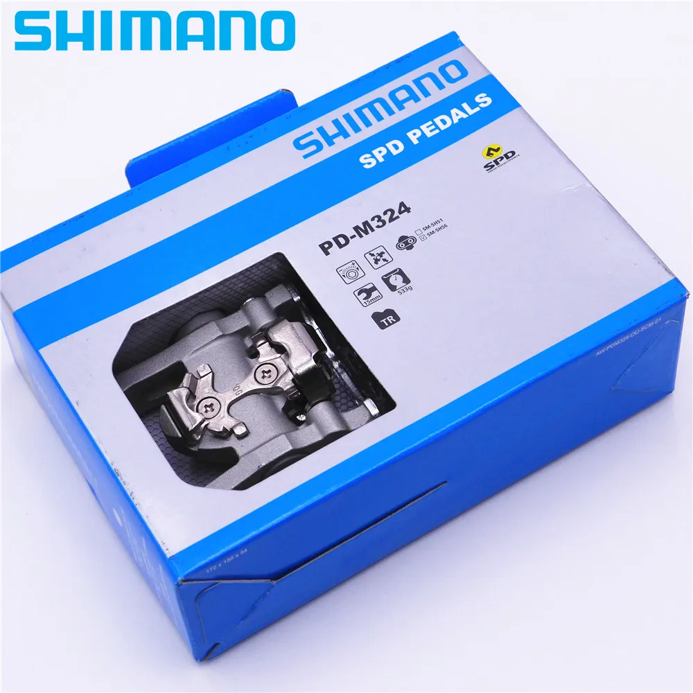 Shimano PD M324 SPD Бесклипсова горный велосипед/Туристические педали|Педаль велосипеда|