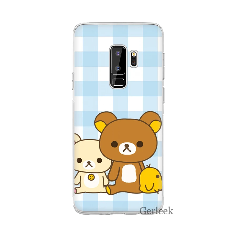 Rilakkuma чехол для телефона Samsung Galaxy A5 A6 A8 J3 J5 J7 2015 2016 2017 2018 | Мобильные телефоны и