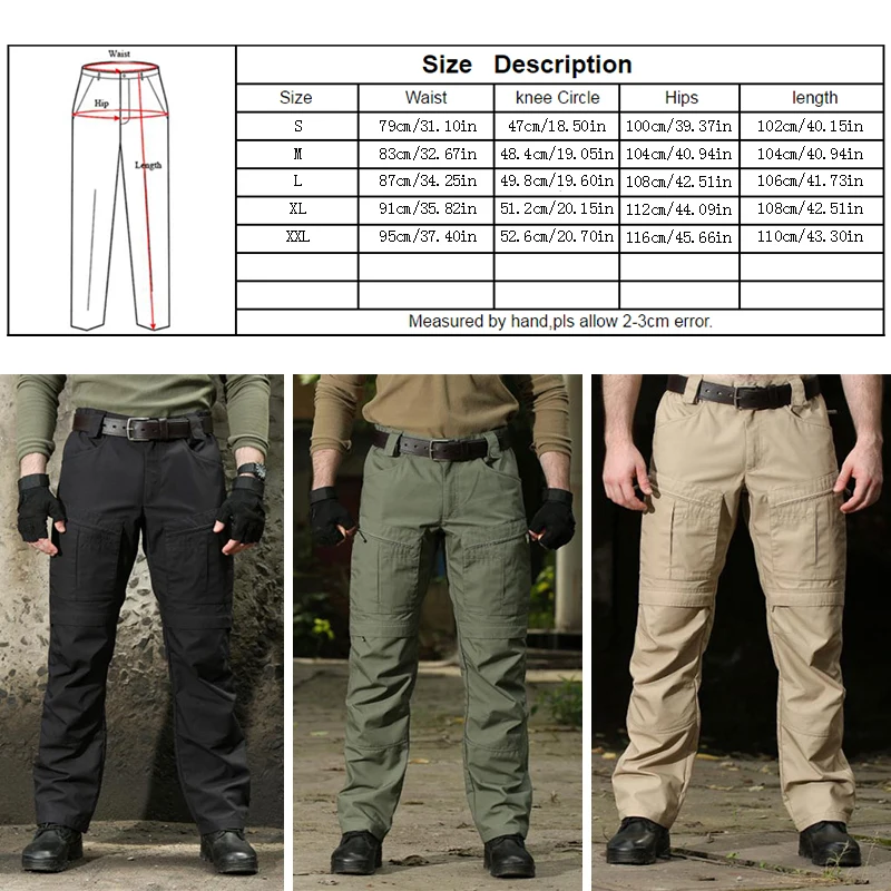 CQB Outdoor Sports Tactical Military Men's Hiking Pants Trekking Trousers Multi Pocket Overalls for Training | Спорт и
