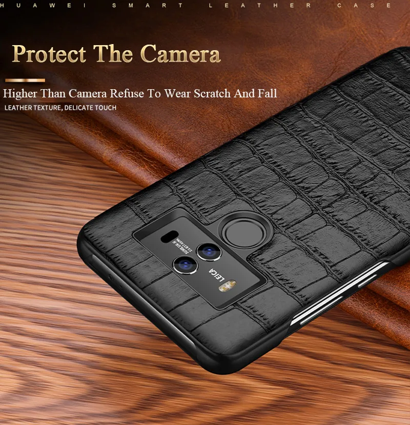 Чехол с крокодиловой текстурой p20pro для huawei P20 mate 10 20 Pro Lite, смарт-чехол с окошком для просмотра, роскошный чехол из натуральной кожи