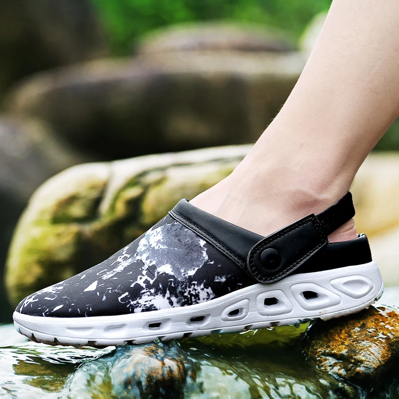 Classic Slip On Garden Clog Shoes Men Summer Slipper Flat Breathable Mesh Outdoor Sandal Platform Mercy Swirl Slide Wedge shoes | Спорт и